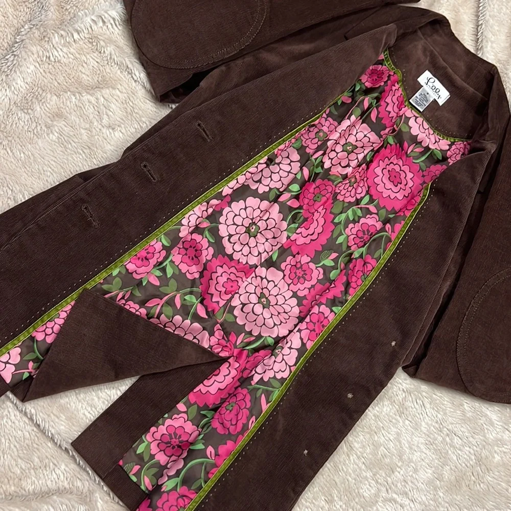 🎉HP🎉 LILY PULITZER Vintage Corduroy Jacket/Blazer - Picture 5 of 11